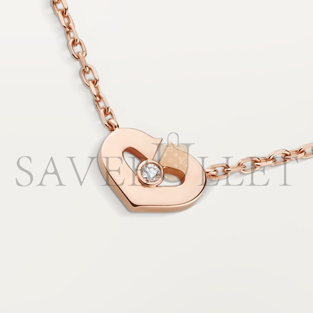 CARTIER HEART SHAPED NECKLACE B3040400